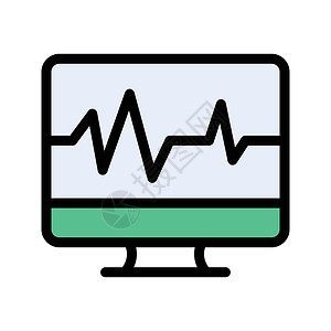 打速度医院生活药品保健曲线心电心脏病学电子产品病人高清图片