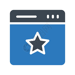 浏览器质量优胜者网络网站界面技术徽章插图互联网星星背景图片