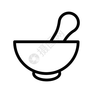 有疗效的勺子黑色疗效标识项目艺术营养杯子插图食物厨房插画