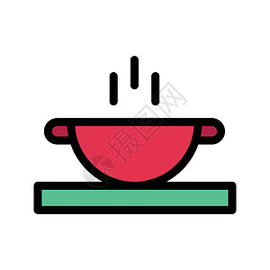 疗效粮食食品营养标识勺子插图杯子黑色艺术标签菜肴金属插画
