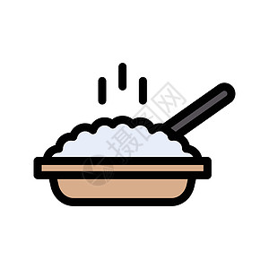 糖炒山楂平盘厨房黑色平底锅阴影用具网络标识食物美食白色插画