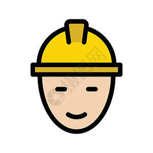 x训练师工人项目人士建设者商务安全帽职业商业建筑师字形插图设计图片