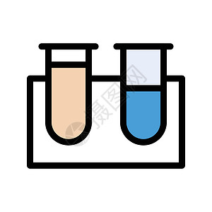化学分析管子化学品块状实验室分析试管工业插图液体药店元素插画