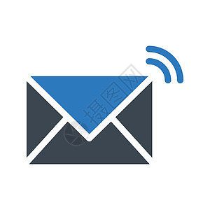 信件消息软件收件箱上网展示商业互联网电话手机技术插图背景图片