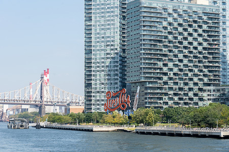 纽约长岛百事可乐标志背景图片