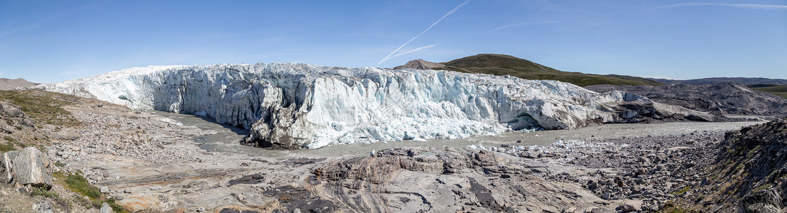 冰川学Russell冰川在格陵兰的全景天空蓝色旅游旅行全球游客环境地理吸引力气候背景