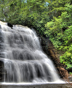 马里兰州穆迪溪瀑布溪流旅行公园背景图片