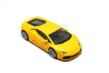 兰博基尼跑车一辆孤立在白色背景上的超级黄色汽车背景