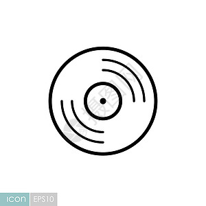 乙烯基 recordlp 记录矢量 ico歌曲塑料光盘音乐岩石黑色旋律专辑磁盘留声机背景图片