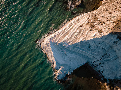 阿格里帕土耳其白人海岸线西西里岛海岸日落旅游假期楼梯海景岩石脚步沿海吸引力背景
