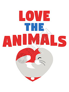 爱动物权利心脏权益背景兔子高清图片