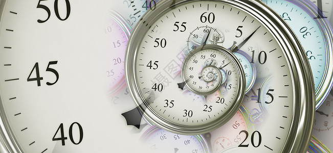 抽象设计时间Droste 效果背景 与时间相关的概念的抽象设计手表滴答工作困惑商业螺旋黄金测量小时警报背景
