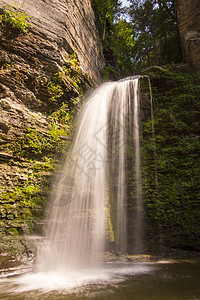哈瓦那格伦公园 纽约蒙托瀑布旅游幽谷瀑布旅行峡谷背景图片