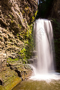 哈瓦那格伦公园 纽约蒙托瀑布峡谷幽谷旅游旅行瀑布背景图片