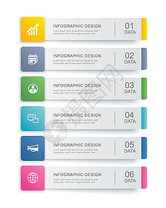 广告水平的6个数据信息标签指数模板设计 矢量图摘要背景 可用于工作流程布局 业务步骤 横幅 网络设计 (单位 千美元)设计图片