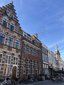 Zutphen老城的建筑城市酒塔房子住房建筑学高清图片