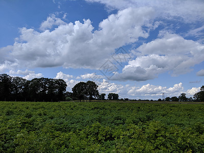 格拉姆斯贝根周围的农场农田高清图片