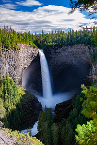 Wells Gray 不列颠哥伦比亚省加拿大 Cariboo 山在加拿大不列颠哥伦比亚省克利尔沃特镇附近的省立公园的 Murtl背景