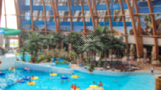 游泳池元素照片来自背景与装饰 在水中公园的娱乐活动主题上写着创意故事中的布卢文元素(bookeh)背景