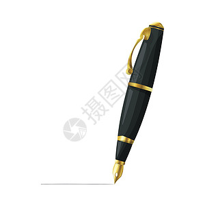 学乐器金色钢笔 vecto设计图片