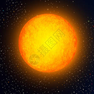 太烫太空中的太阳射线阳光光束圆圈火焰插图天空星系耀斑星星设计图片