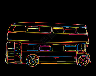 伦敦巴士小品背景图片