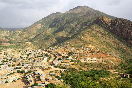 居德旺恩埃塞俄比亚边境小镇德旺 位于埃塞俄比亚厄立特里亚边境背景