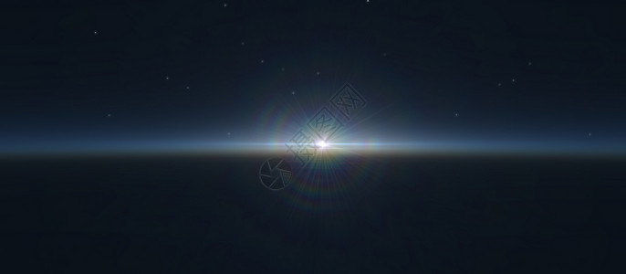 来自太空之星和苏的日出日落全景照片天空阳光射线世界科学外星人旅行背景图片