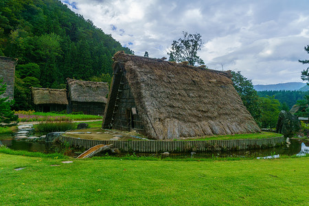 田英章Gogimachi村农庄文化农村地标风景世界农家旅游历史性建筑旅行背景