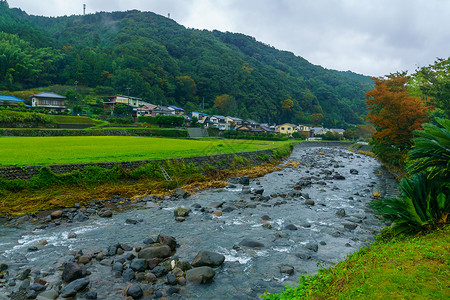 伊豆在Shuzenji的田地和农村场地观光建筑学旅行地标文化温泉旅游历史性背景