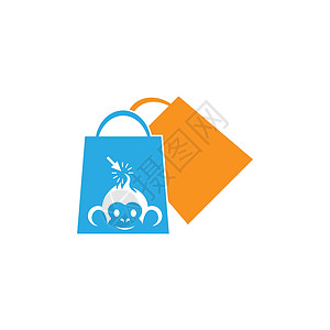 蒸包标识猴子商店袋标志图标设计它制作图案涂鸦框架草图婴儿礼物庆典飞行笔记鸟类丝带设计图片