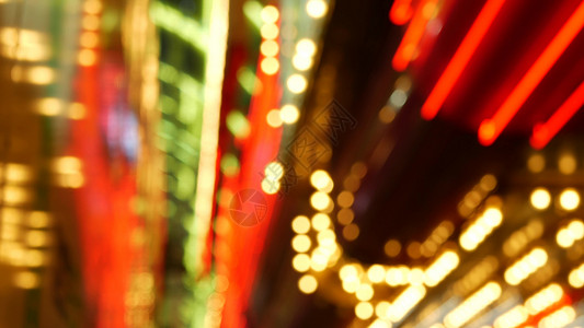 澳门北部台山区位于美国拉斯维加斯的模糊的复古赌场装饰展露式摘要结束 Freemont街上闪烁着发光的古董时装灯泡 在弗朗蒙特街速度运气彩虹夜生背景