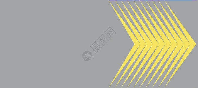 灰色背景上的黄色箭头插图  202年度流行色背景