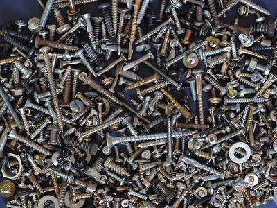 螺丝套螺栓工业硬件金属坚果垫圈工具背景图片