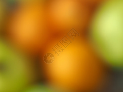抽象的橙色和绿色模糊背景空白墙纸背景图片