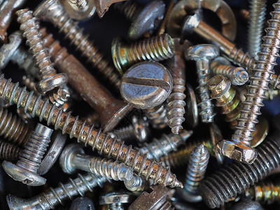螺丝套螺栓硬件垫圈工业坚果工具金属背景图片