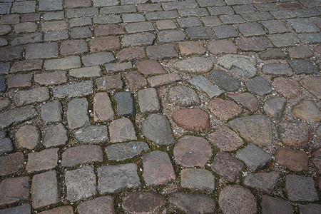 位于加里宁格勒的石膏古老的道路背景图片