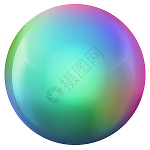 彩色金属球玻璃色球或珍贵珍珠 光滑现实的球 3D抽象矢量插图在白色背景上突出显示 大金属泡沫和阴影球体塑料反射气泡玻璃球网络圆圈艺术水晶按插画