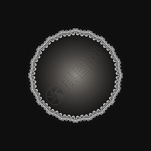 黑色圆圈框架花的皇家的高清图片