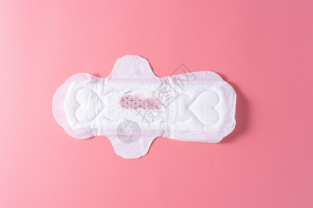 用过的卫生巾 粉红色背景的卫生巾 月经 女性卫生 顶视图吸水性内衣女孩尿布广告经期棉布水分妇科软垫背景图片
