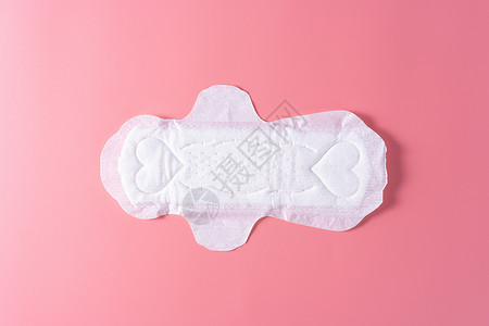 卫生巾 粉红色背景的卫生巾 月经 女性卫生 顶视图妇科广告吸水性经期产品女士水分女孩织物尿布背景图片