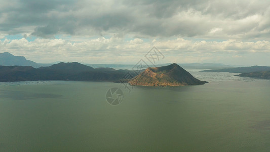 塔尔火山热带景观全景高清图片