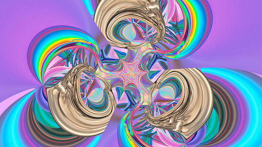 抽象多彩多姿的彩虹纹理背景图像线条辉光射线3d艺术背景图片