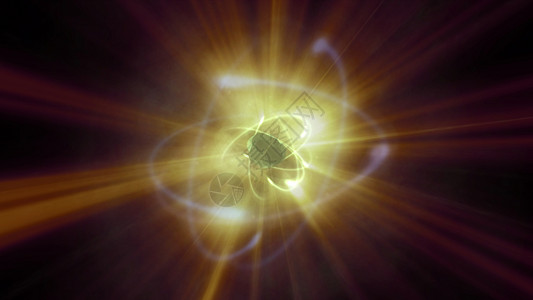 原子轨道抽象射线光星星量子质子电子活力科学力量粒子音乐动画片背景图片