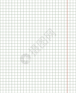 白色方形纸网格纸 抽象方形背景与彩色图表 透明背景上的内衬空白 学校 抄写本 笔记本 日记 笔记 横幅 印刷品 书籍的白色几何图案建筑学条插画