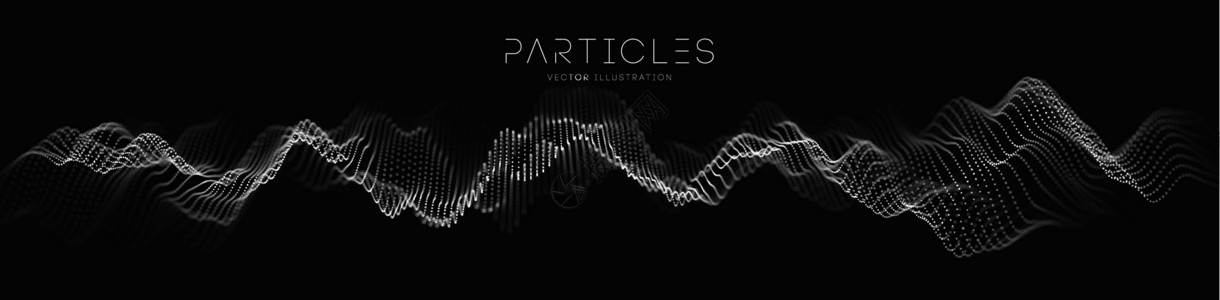 粒子波音乐抽象技术背景 矢量声波技术背景 音乐均衡器用音乐波显示音频波 每股收益 10背景图片