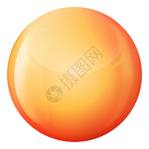 按钮透明素材玻璃金球或珍贵珍珠 光滑现实的球 3D抽象矢量插图在白色背景上突出显示 大金属泡沫和阴影网络按钮水晶塑料液体球体气泡圆圈玻璃球反插画