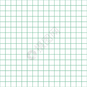 绿色方格网格纸 抽象方形背景与彩色图表 学校壁纸纹理笔记本的几何图案 透明背景上的内衬空白技术笔记建筑学建造白色方格办公室打印商业床单插画