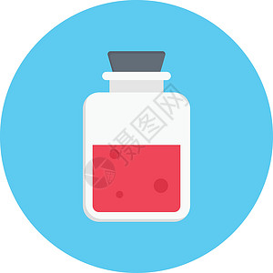 化学品液体药品玻璃瓶子科学生物学按钮插图风险警告背景图片