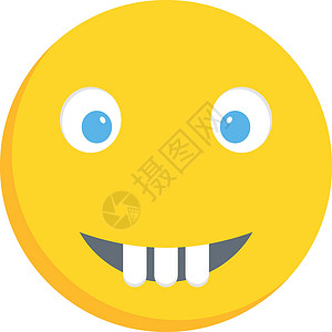 笑笑脸喜悦黄色表情情绪插图情感符号卡通片快乐乐趣背景图片